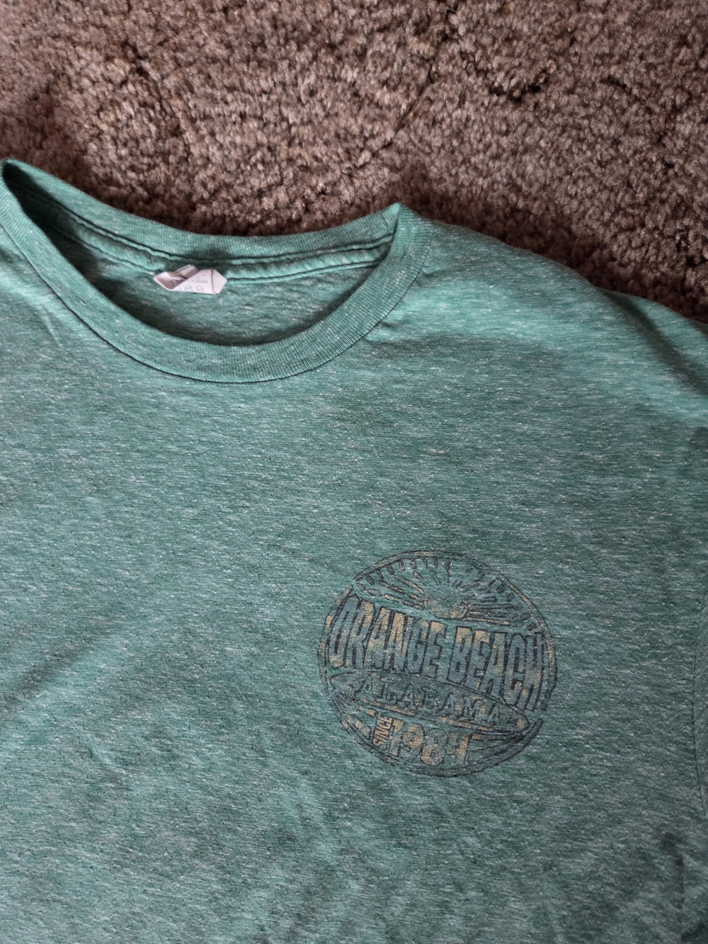 Delta Green Heather Orange Beach Graphic Tee